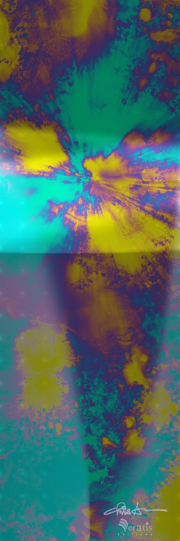 Form & Ether in Cyan 1x3 by Veratis Editions